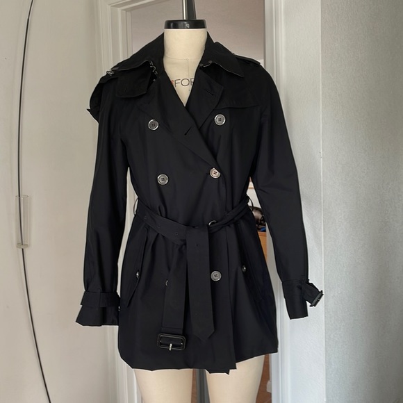 Burberry trench coat with detachable hood